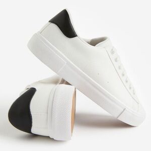 H&M sneakers black and white